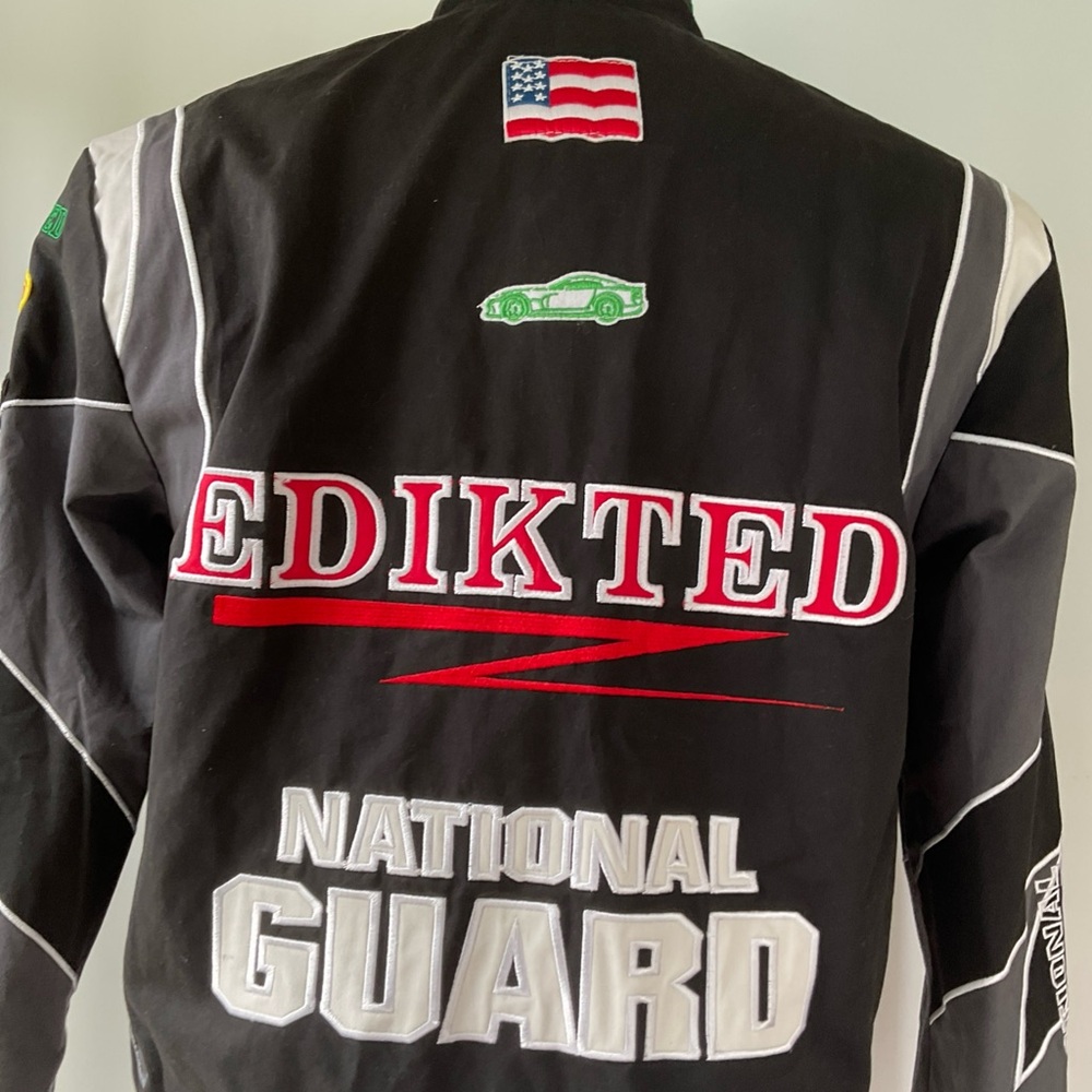 Edikted Rally Patch Racing Car Jacket Size Small - Picture 6 of 7